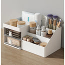 Axyaa Makeup & Jewelry Organizer: Plastic Desktop Storage Box for Cosmetics & Stationery