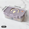 Axyaa Divided Onion Ginger Garlic Storage Box Handle Detachable 2 Grids Kitchen Organizer