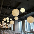 Axyaa Modern Moon Pendant Light Chandelier for Living Dining Bedroom Kitchen