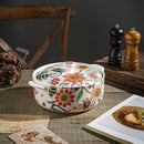 Axyaa Love Flower Binaural Bowl Soup Pot - Large Ceramic Personality Nest
