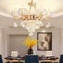 Axyaa Luxury Crystal Chandelier: Elegant Lighting for Living Room, Dining, and High-End Spaces