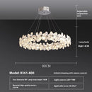 Axyaa Snowflake Luxury Modern Chandelier for Living Room, Dining Room, and Bedroom