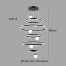 Axyaa Modern Stair Chandelier Pendant Ceiling Lamp LED Chandeliers Living Room Lighting
