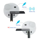Axyaa LED Reading Wall Light with USB Charging, Wireless Sconce, Switch Bedside Lamp
