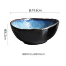 Axyaa Flame-Killed Ceramic Soup Pasta Salad Serving Bowls Set