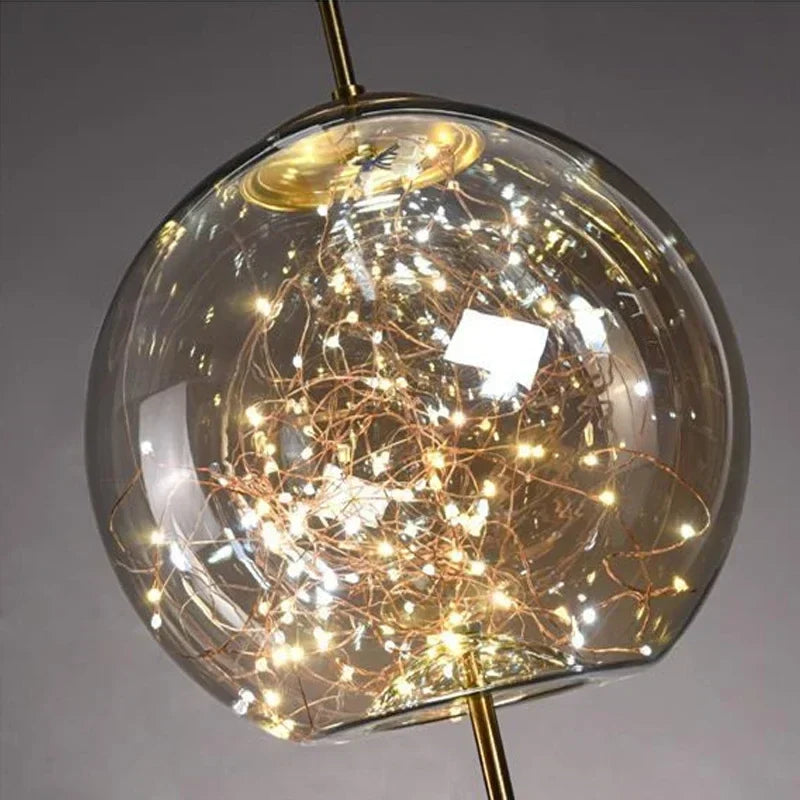 Axyaa Nordic Glass Starlight Chandelier for Home and Hotel Decor