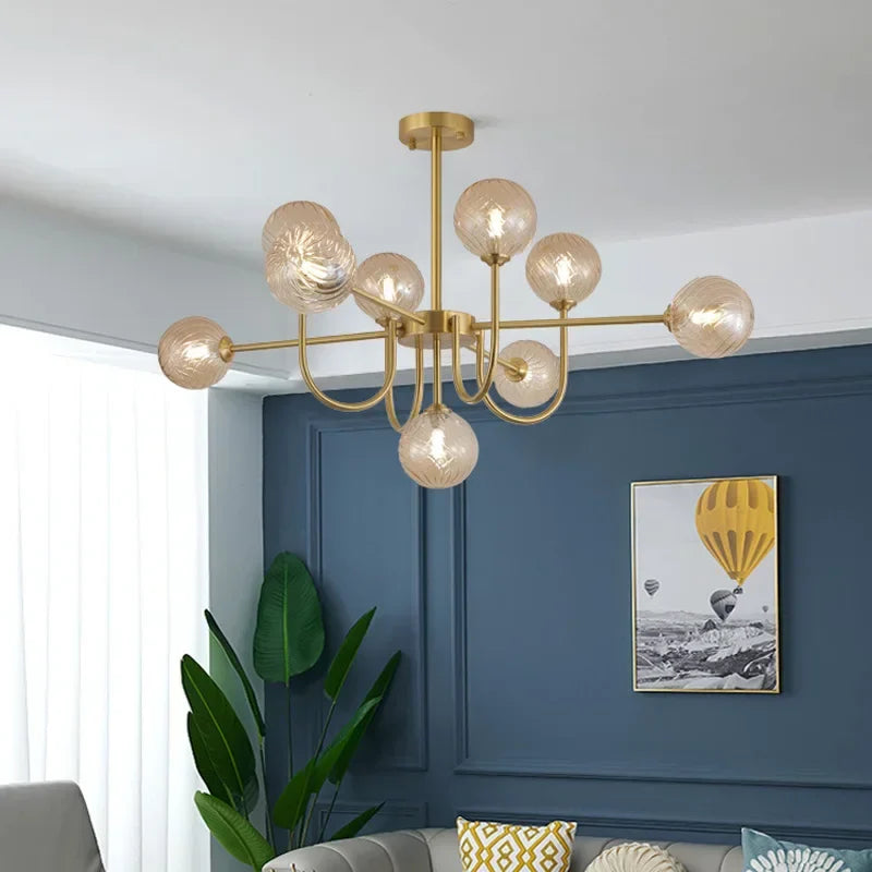 Axyaa U-shaped Magic Bean LED Pendant Lamp for Living Room, Bedroom, Lobby