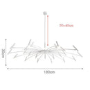 Axyaa Chandelier Pendant Lights for Dining Room Ceiling Fixture Indoor Home Decor Lamp