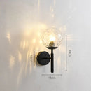 Axyaa Glass Ball LED Wall Lights: Modern Nordic Bedroom Lamp