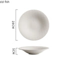 Axyaa Relief Texture Ceramic Bowl Set for Molecular Cuisine and Fine Dining