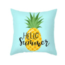 Axyaa Summer Fruit Polyester Cushion Cover - Small Fresh Tropical Plants Pillowcase