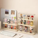 Axyaa Acrylic Showcase Action Figures Display Case Mini Toy Storage Cabinet