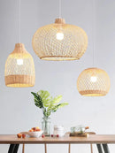 Axyaa Rattan Chandelier: Unique Lampshade Art for Home, Restaurant, Hotel