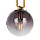 Axyaa Gray Glass Ball Wall Lamp 14.5" - Modern Lighting Fixture for Restaurant, Hotel, Aisles