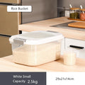 Axyaa Plastic Rice Bucket Cereals Grains Storage Box Food Container Organizer