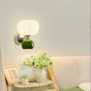 Axyaa LED Wall Lamps Cream Breeze Pumpkin Sconces G9 Bulb - Bedroom Living Room Lighting