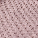 Axyaa Summer Waffle Plaid Cotton Bed Blanket in Green Pink