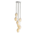 Axyaa Ceramic Pendant Lights: Elegant Chandeliers for Dining, Island, and Living Room