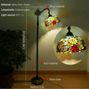 Axyaa Tiffany Stained Glass Floor Lamp - Retro American Design