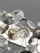 Axyaa Sun Flower Crystal Rings Chandeliers: Modern Luxury Nordic Home Decor Lighting