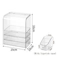 Clear Acrylic Makeup Organizer Box by Axyaa - Dustproof Storage for Bathroom and Lipstick