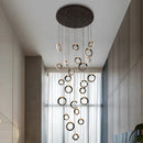 Axyaa Staircase Chandeliers: Modern LED Pendant Light Lamps for Living Room