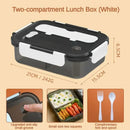 Axyaa Portable Lunch Box Set with Utensils and Microwave-Safe Container