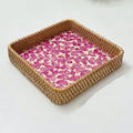 Axyaa Rattan Storage Tray for Snacks, Fruits, Bread, and Sundries Organizing
