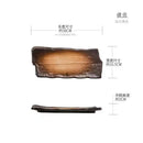 Axyaa Large Ceramic Plates & Sushi BBQ Ribs Flat Plates – Creative Rectangular Design