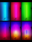 Axyaa RGB LED Corner Floor Lamp Modern Tripod Stand Atmosphere Lighting