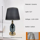 Axyaa Blue Glass LED Table Lamp with Minimalist Design