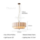 Wabi Sabi Fabric Chandelier Pendant Lamps by Axyaa