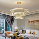 Axyaa Circular Ring Chandelier Pendant Light for Living Dining Bedroom Home Decor
