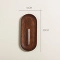 Axyaa Geometric Wooden Vase Walnut Wood Wall-mounted Flower Arrangement & Hydroponics