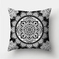 Axyaa Geometric Print Polyester Sofa Cushion Covers Home Decor Pillowcase