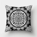 Axyaa Geometric Print Polyester Sofa Cushion Covers Home Decor Pillowcase