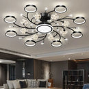 Axyaa Starry Sky Chandelier LED Ceiling Lamp for Modern Nordic Living Room