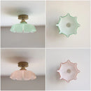 Axyaa Glass Flower Pendant Light for Dining room, Kitchen, Bedroom, Bedside