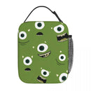 Axyaa Monsters Mike and Sullivan Insulated Lunch Tote Bag: Harajuku Thermal Cooler Bento Box