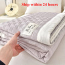 Axyaa Waffle Solid Color Summer Quilt, Lightweight Soybean Fill, Single/Double Size