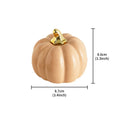 Axyaa Ceramic Pumpkin Statue Handmade Halloween Ornament Decorative Figurine