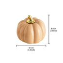 Axyaa Ceramic Pumpkin Statue Handmade Halloween Ornament Decorative Figurine