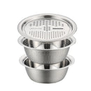 Axyaa Stainless Steel Grater Set with Mixing Bowl - Multifunctional Kitchen Tool