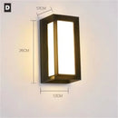 Modern LED Black Wall Sconce for House Garage Patio by Axyaa