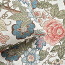 Axyaa Reversible Cotton Quilt Set, 3 Piece, King/Cal King - Green & Blue Floral