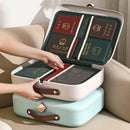 Axyaa Multi-Layer Tickets & Files Organizer: Home & Travel Passport Briefcase