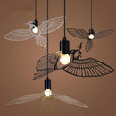 Axyaa Modern Bird Lamp Engraved Sculpture Flying Bird Nordic Design Minimalist Dinning Room Bar