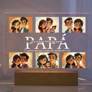 Axyaa Personalized 3D Acrylic Lamp for Mom Dad Love Family Birthday Gift