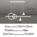 Axyaa Modern Minimalist Dining Room Pendant Lights Black White Chandelier Fixtures
