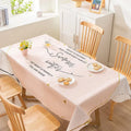 Axyaa Light Luxury Rectangular Tablecloth with Oil-Proof and Anti-Scalding Features